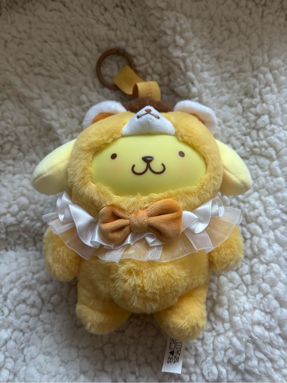 Miniso Sanrio Animal Adventure Series Pompompurin plush pendant